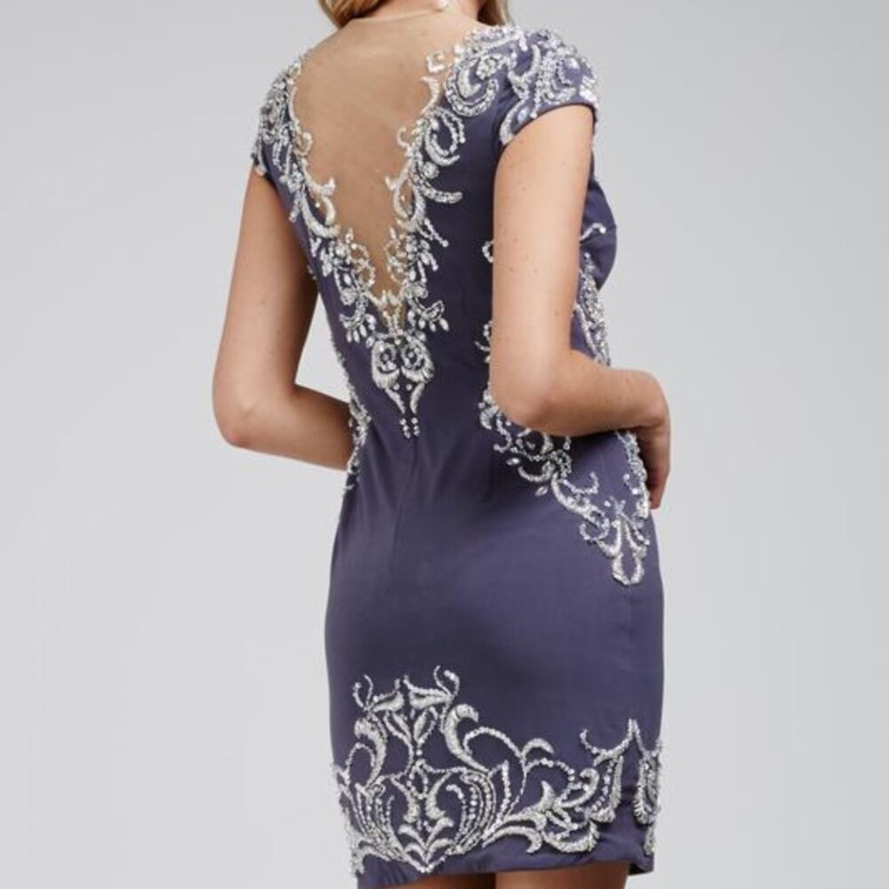 Jovani cocktail dress 27512 gunmetal size 00